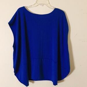 Alfani Women's Blue Sleeveless Crew Neck Pullover Top Size XL